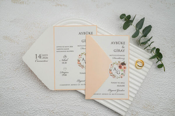 Invitatie de nunta eleganta 9349 - imagine 2