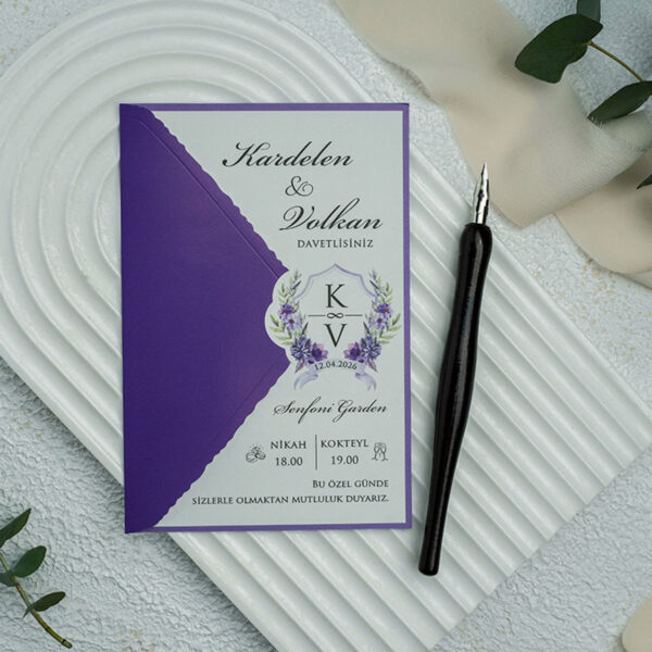 Invitatie de nunta eleganta 9351