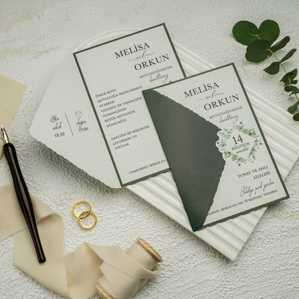 Invitatie de nunta eleganta 9352 - imagine 2