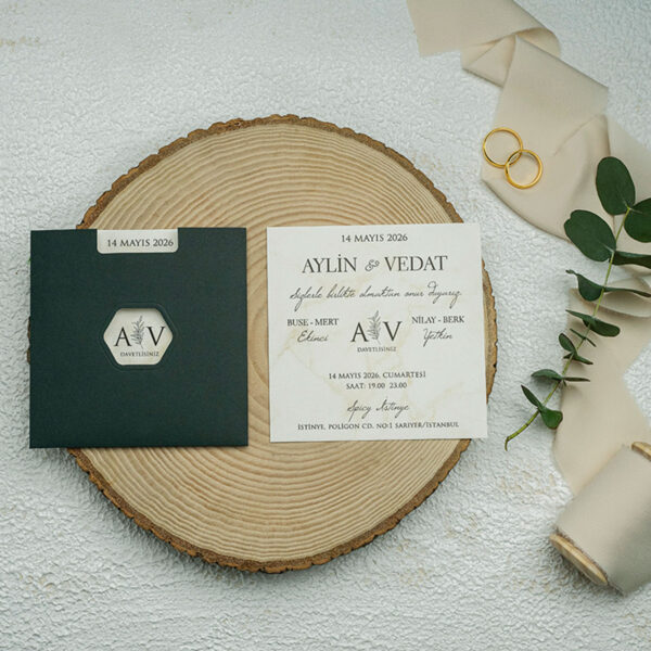 Invitatie de nunta eleganta 9358