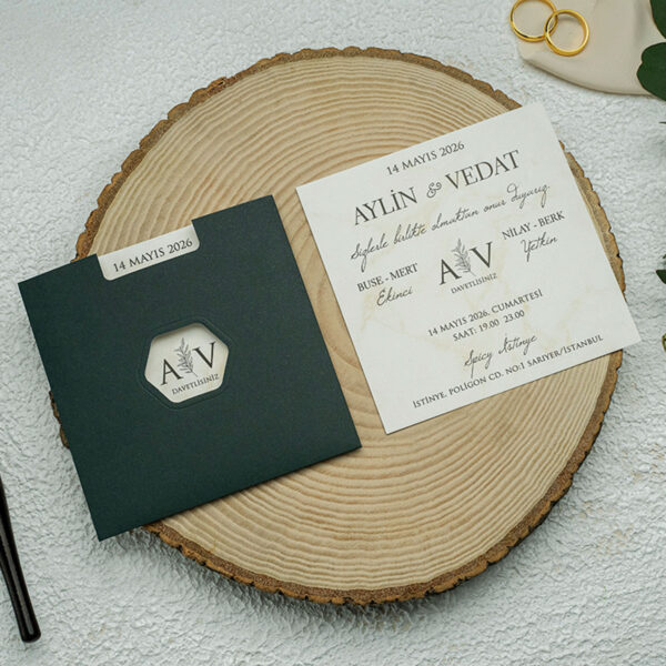 Invitatie de nunta eleganta 9358 - imagine 2