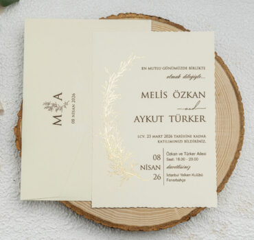 Invitatie de nunta eleganta florala 9229