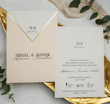 Invitatie de nunta eleganta florala 9257