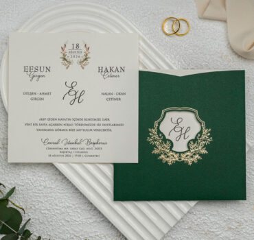 Invitatie de nunta eleganta florala 9283