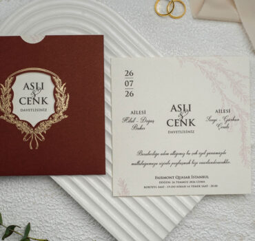 Invitatie de nunta eleganta florala 9288