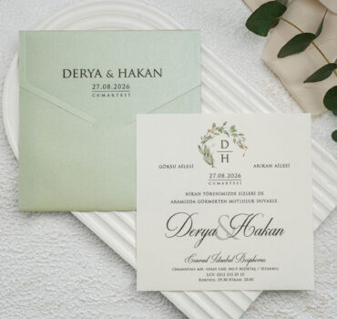 Invitatie de nunta eleganta florala 9307