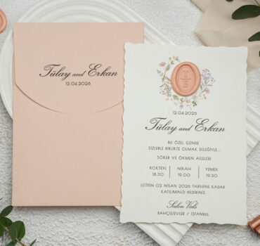 Invitatie de nunta eleganta florala 9322