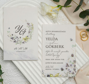 Invitatie de nunta florala 9292
