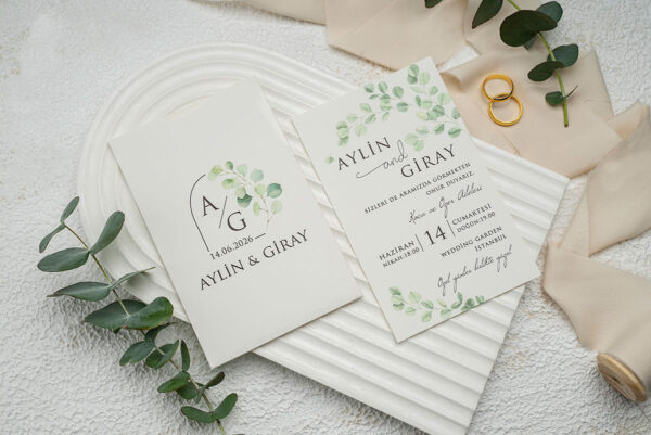 Invitatie de nunta florala 9294 - imagine 2