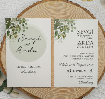 Invitatie de nunta florala 9302
