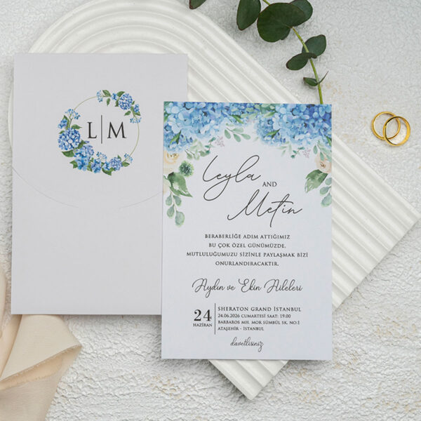 Invitatie de nunta florala 9327