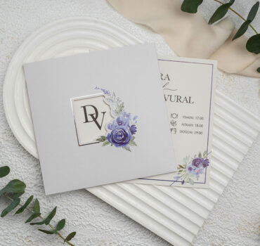 Invitatie de nunta florala 9333