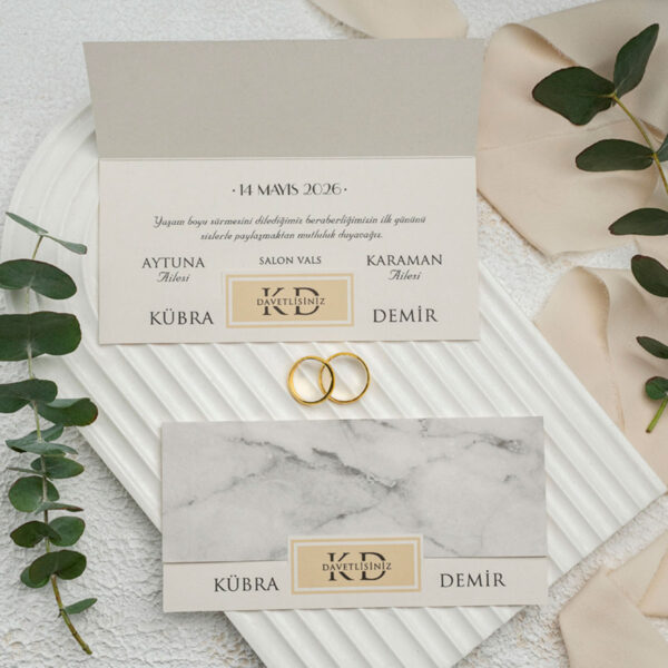 Invitatie de nunta moderna 9244
