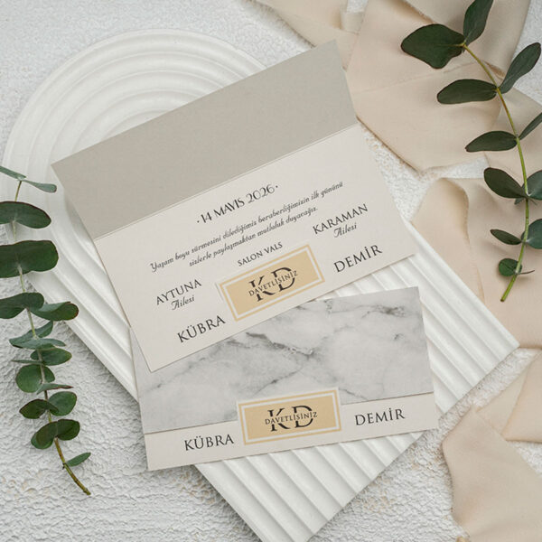 Invitatie de nunta moderna 9244 - imagine 2