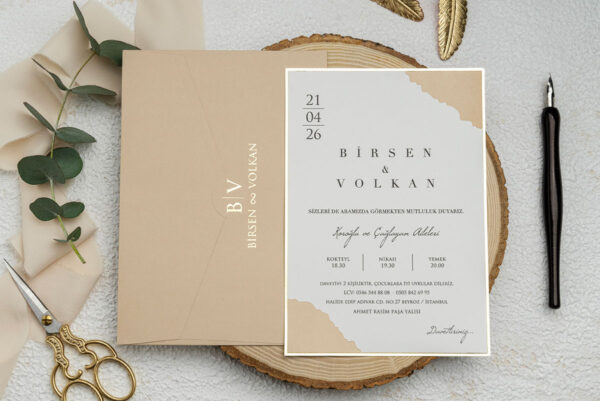 Invitatie de nunta moderna 9247 - imagine 2