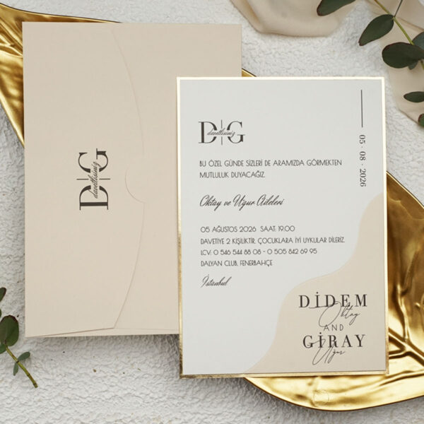 Invitatie de nunta moderna 9249
