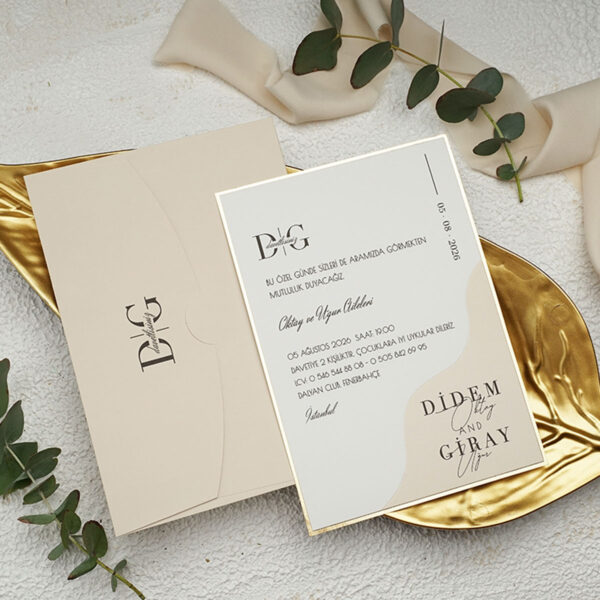 Invitatie de nunta moderna 9249 - imagine 2
