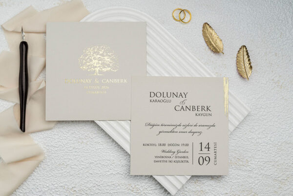 Invitatie de nunta moderna 9256 - imagine 2