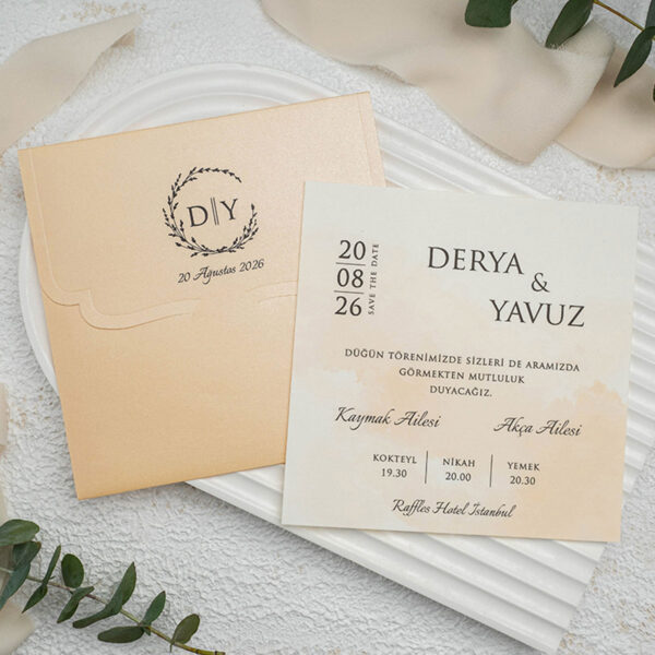 Invitatie de nunta moderna 9306