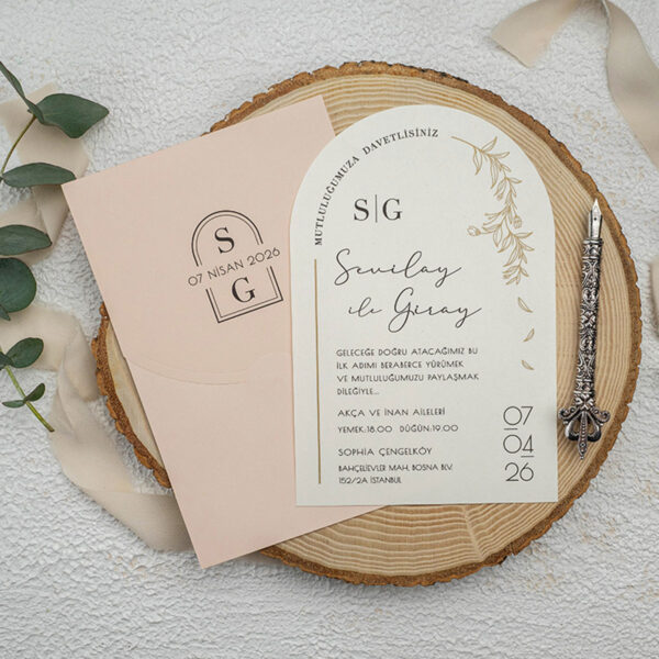 Invitatie de nunta moderna 9356 - imagine 2