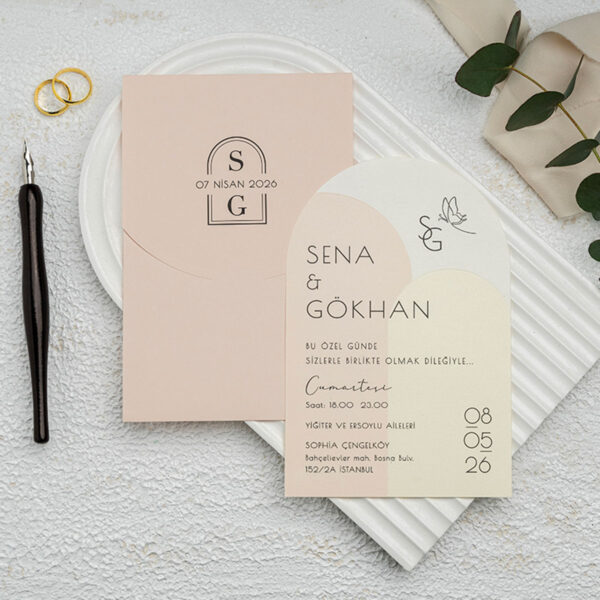 Invitatie de nunta moderna 9357