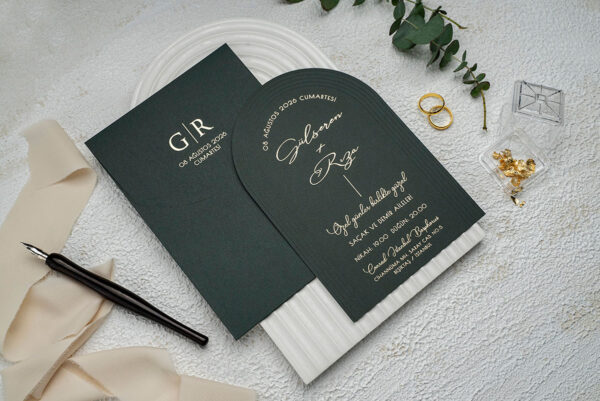 Invitatie de nunta moderna 9372 - imagine 2