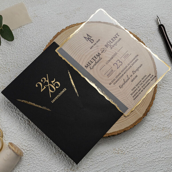 Invitatie de nunta plexiglas 9261 - imagine 2