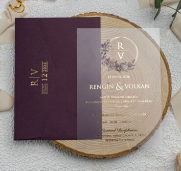 Invitatie de nunta plexiglas 9267