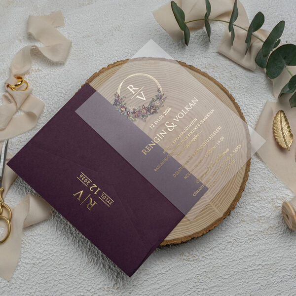Invitatie de nunta plexiglas 9267 - imagine 2