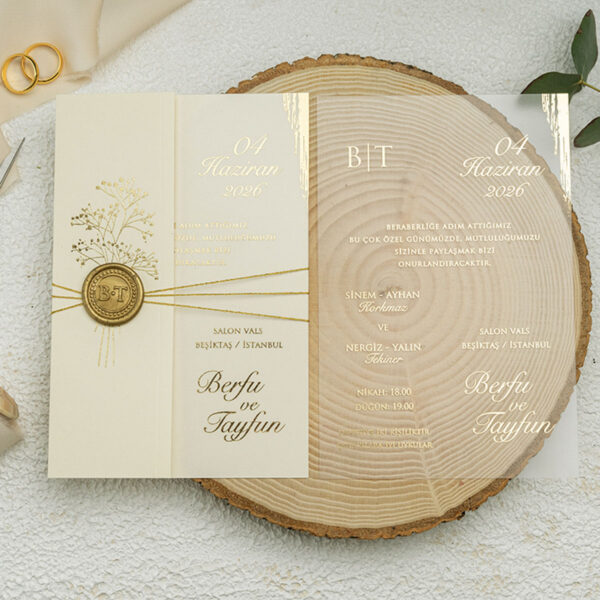 Invitatie de nunta plexiglas 9277