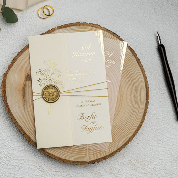 Invitatie de nunta plexiglas 9277 - imagine 3