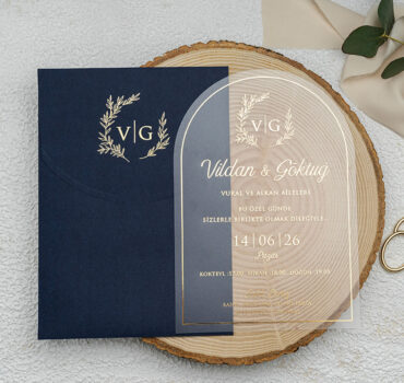 Invitatie de nunta plexiglas 9311