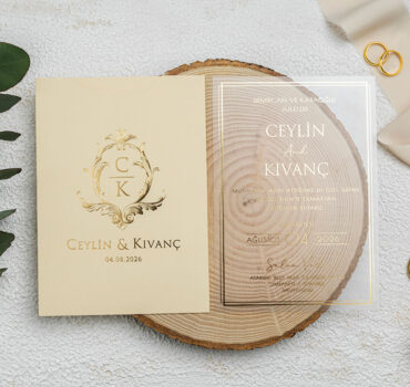 Invitatie de nunta plexiglas 9316