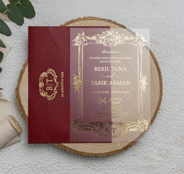 Invitatie de nunta plexiglas 9363