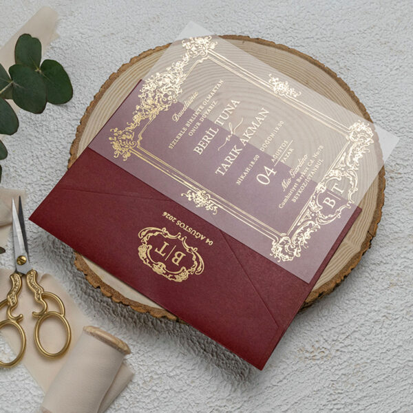 Invitatie de nunta plexiglas 9363 - imagine 2