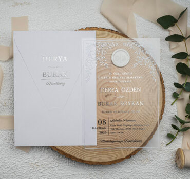 Invitatie de nunta plexiglas 9364