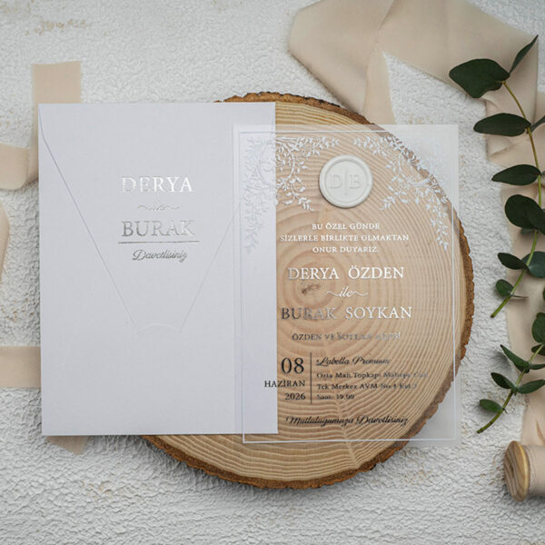 Invitatie de nunta plexiglas 9364