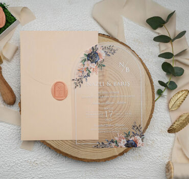 Invitatie de nunta plexiglas 9365