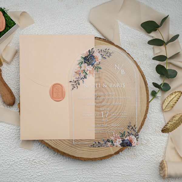 Invitatie de nunta plexiglas 9365