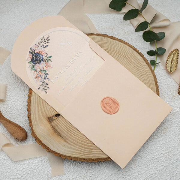 Invitatie de nunta plexiglas 9365 - imagine 3