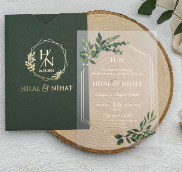 Invitatie de nunta plexiglas 9366