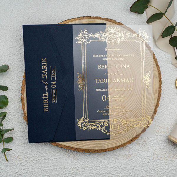 Invitatie de nunta plexiglas 9367 - imagine 3