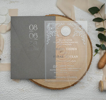 Invitatie de nunta plexiglas 9368
