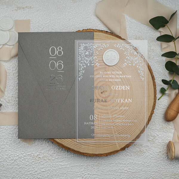 Invitatie de nunta plexiglas 9368