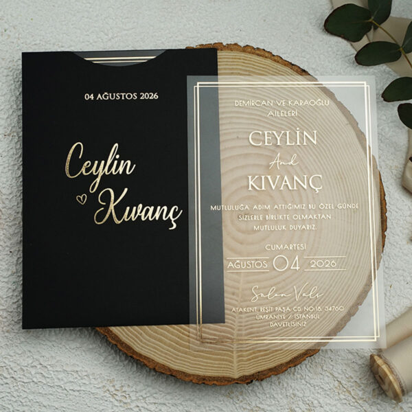 Invitatie de nunta plexiglas 9371