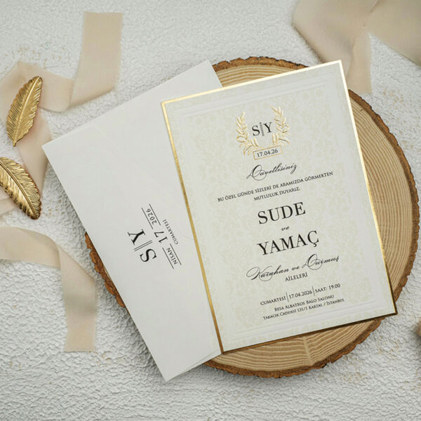 Invitatie de nunta vintage 9264 - imagine 2