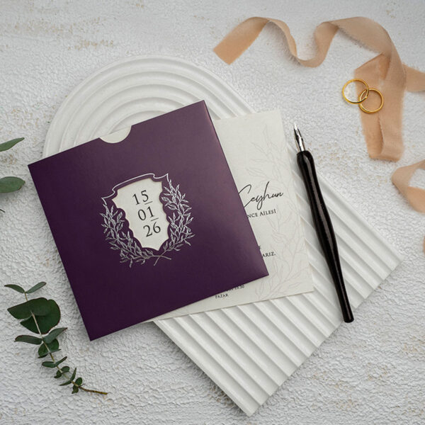 Invitatie de nunta vintage 9284 - imagine 2