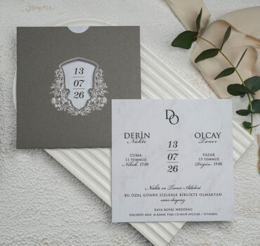 Invitatie de nunta vintage 9291