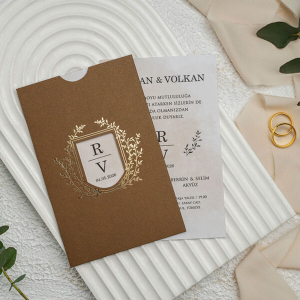 Invitatie de nunta vintage 9296 - imagine 2