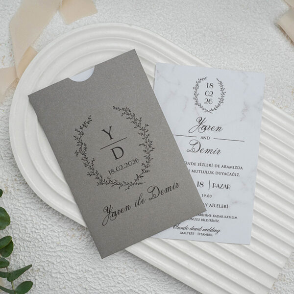Invitatie de nunta vintage 9297 - imagine 2